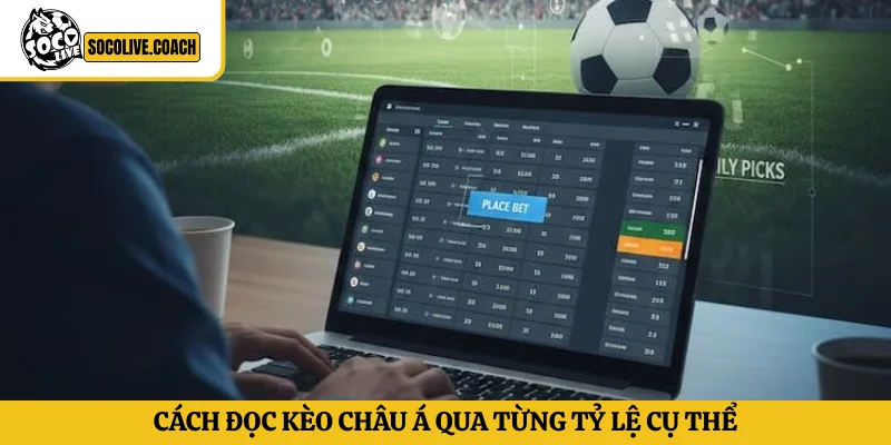 Thao tác chuẩn trong cách đọc kèo Châu Á qua từng tỷ lệ cụ thể